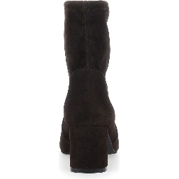 YULIA STRETCH BOOTIE 60 Suede Brown Womens Booties