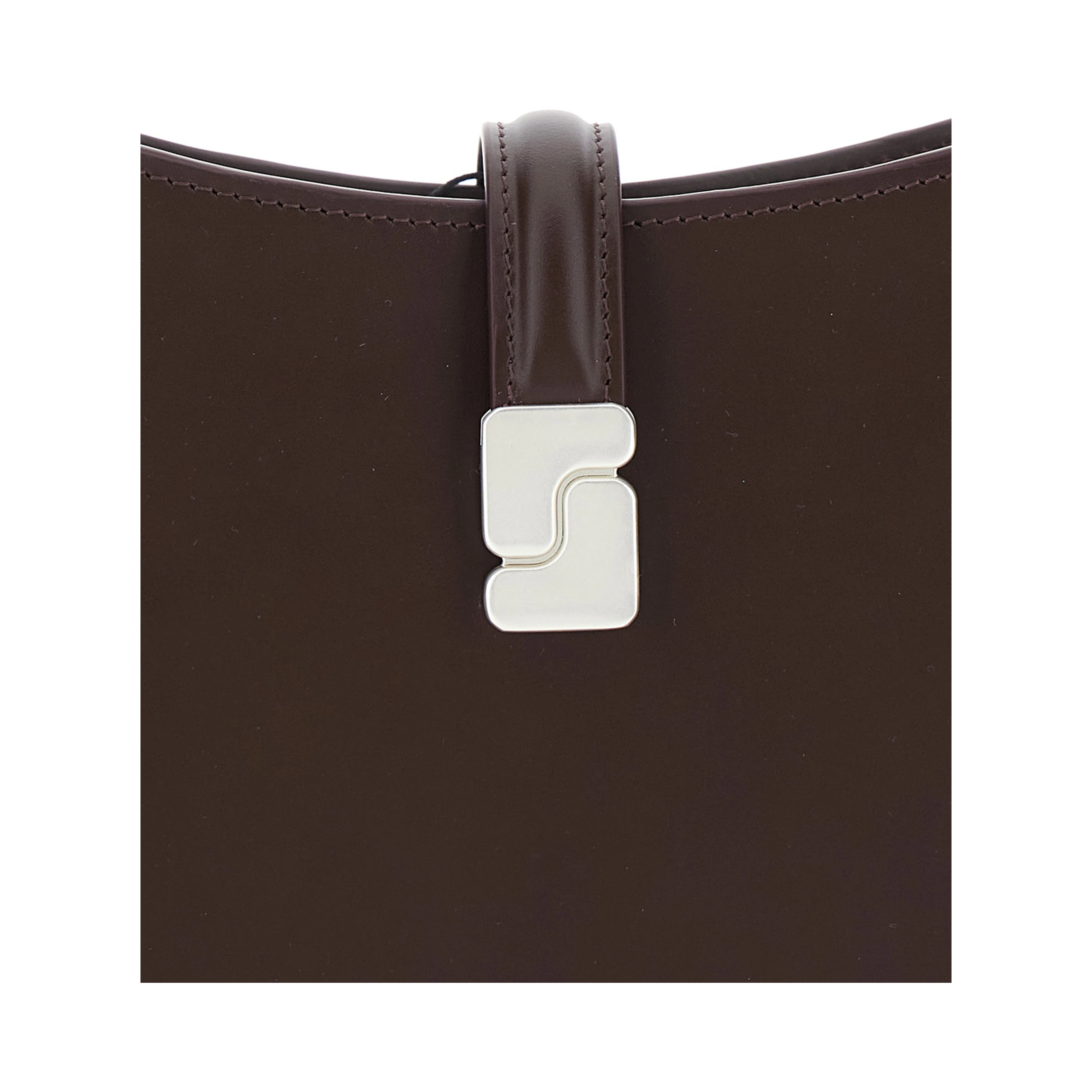 Shoulder bag BONNIE in brown leather for women