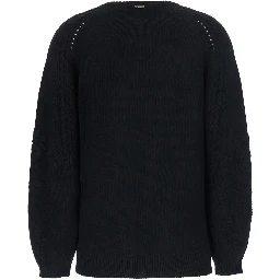 Black Tech Fabric Sweater unisex