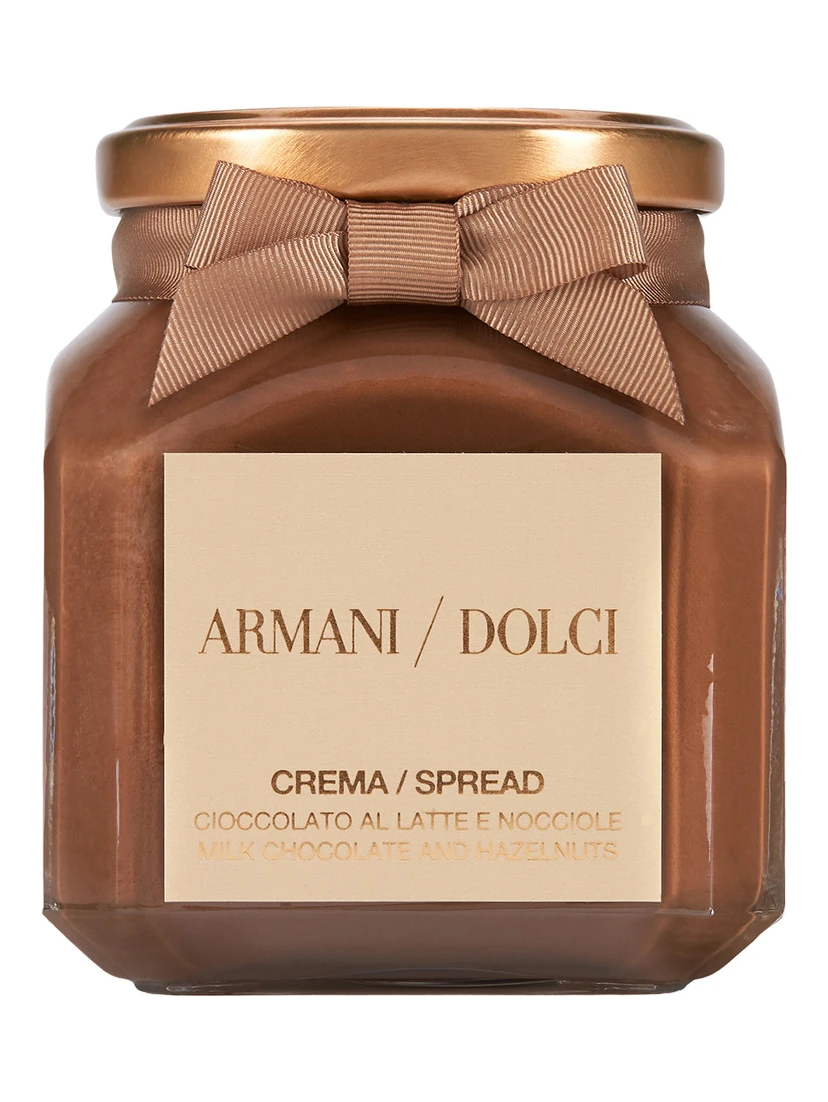 GIORGIO ARMANI gianduja spread with a creamy texture and cocoa in a jar, multicolour, unisex