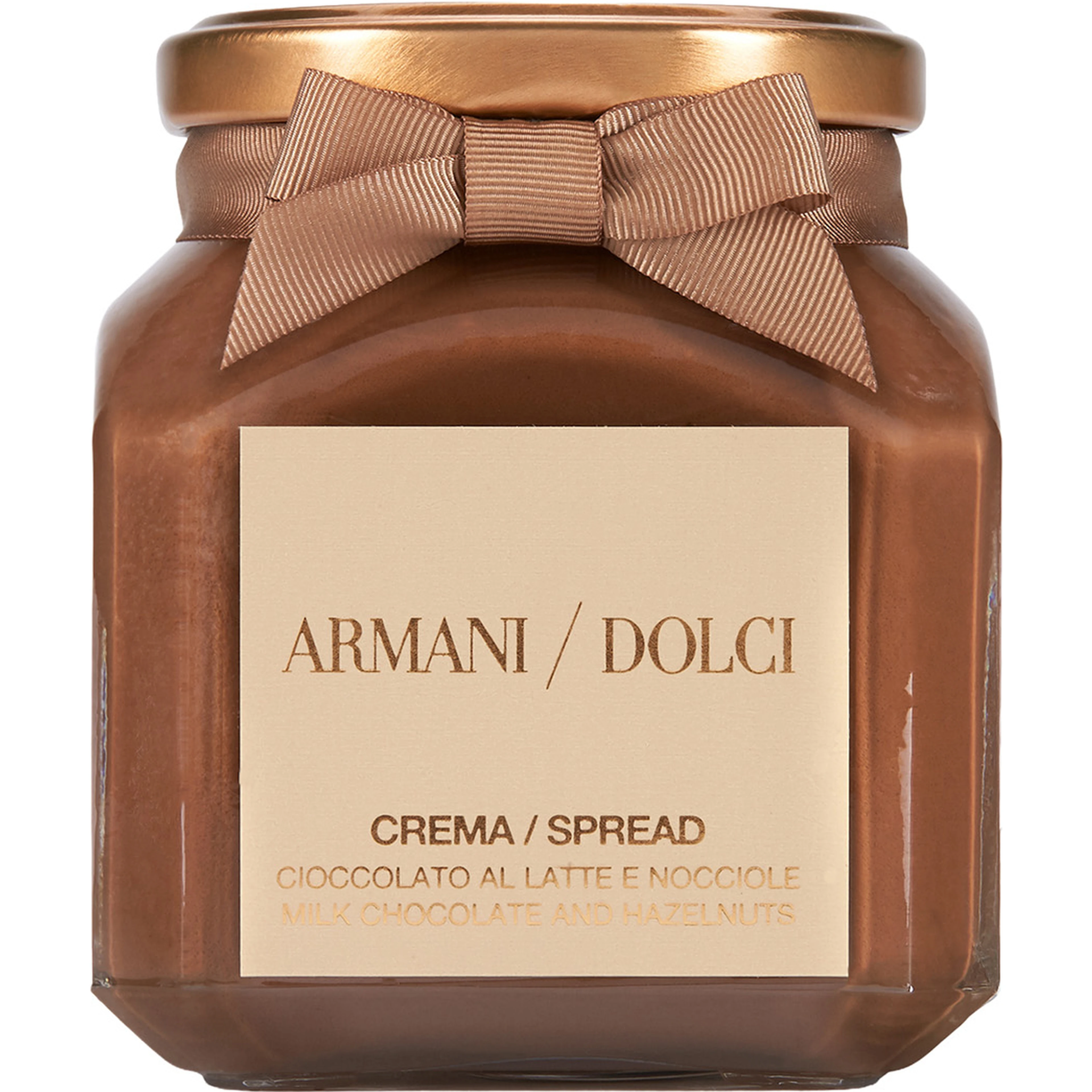GIORGIO ARMANI gianduja spread with a creamy texture and cocoa in a jar, multicolour, unisex