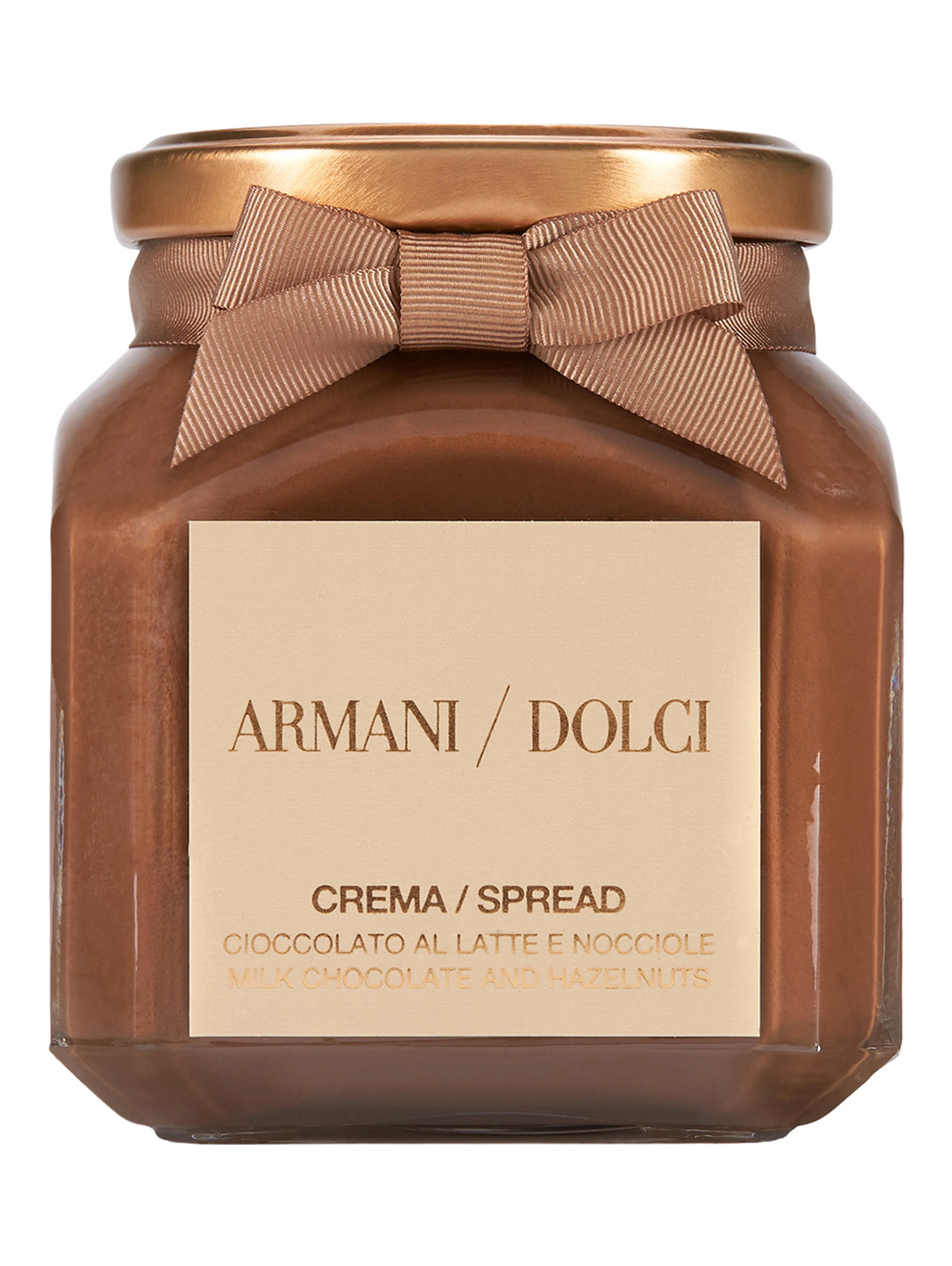 GIORGIO ARMANI gianduja spread with a creamy texture and cocoa in a jar, multicolour, unisex