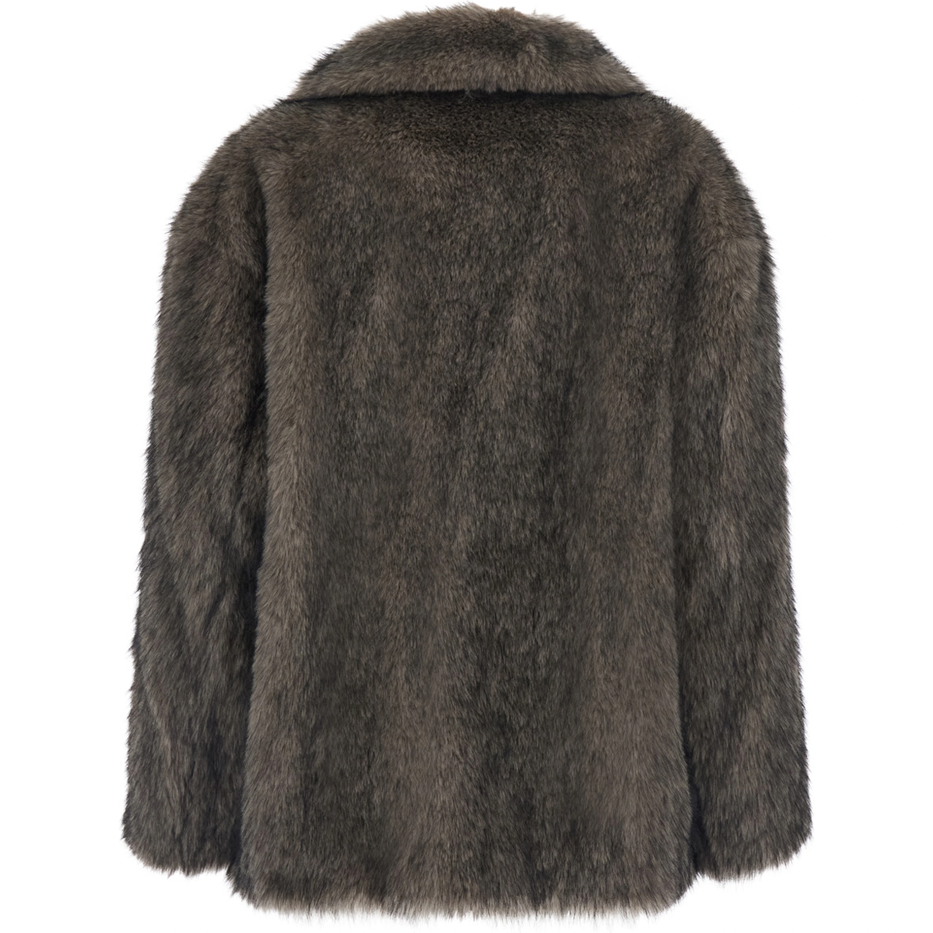 Angelika Jacket Faux Fur with 100% Polyester and Gray for women