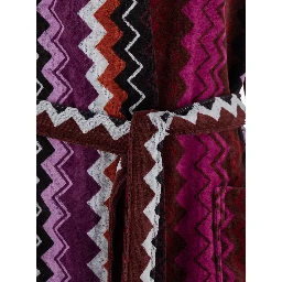 Multicolor hooded bathrobe for men