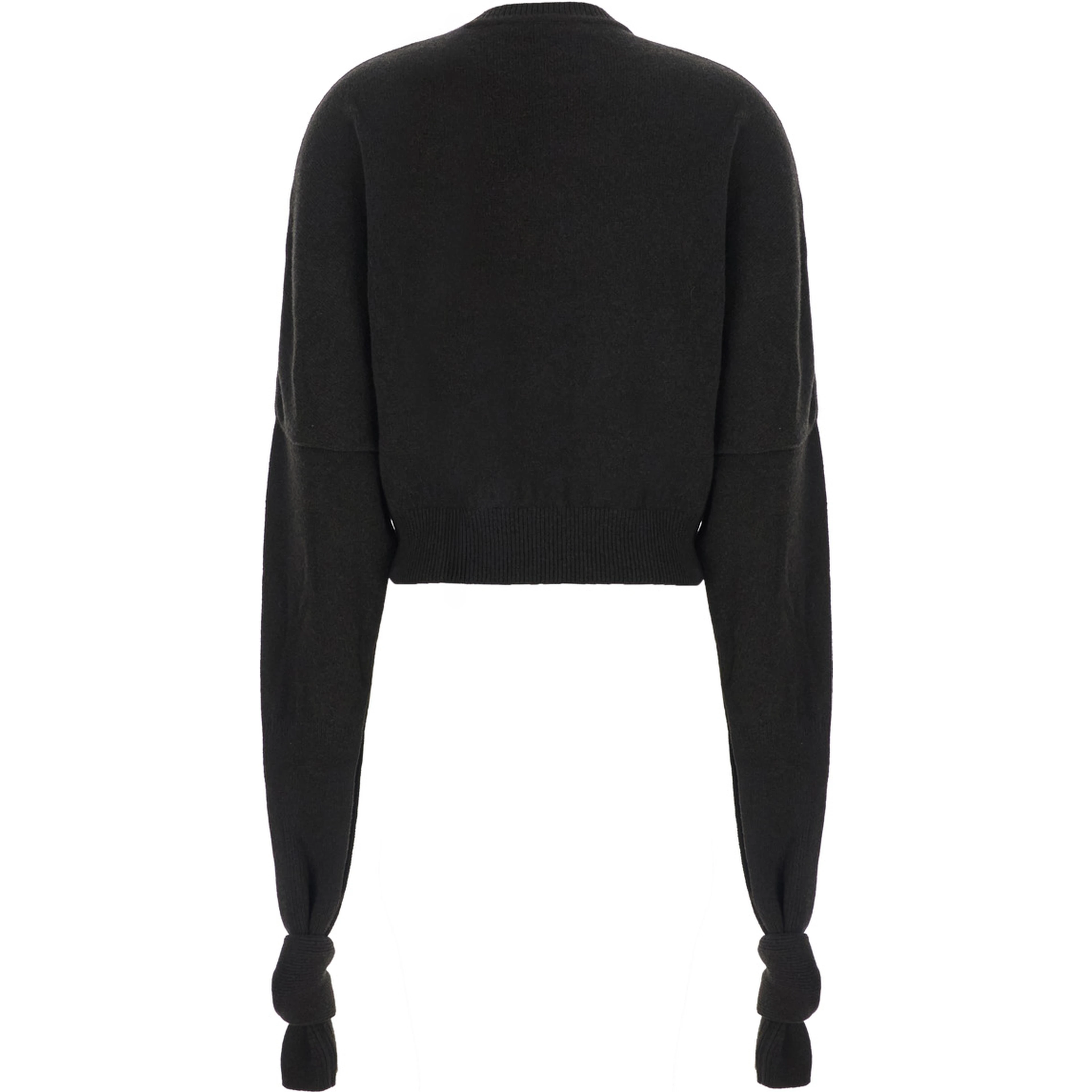 LE PULL FIOCCO is a sweater with a high collar and long sleeves in brown Merino Wool and Cashmere for women