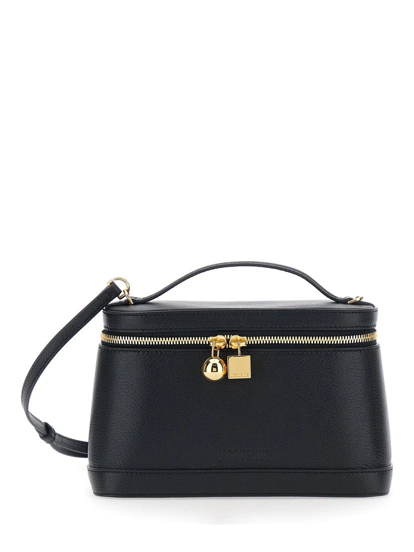 LE PETIT VANITY with leather details and black unisex color