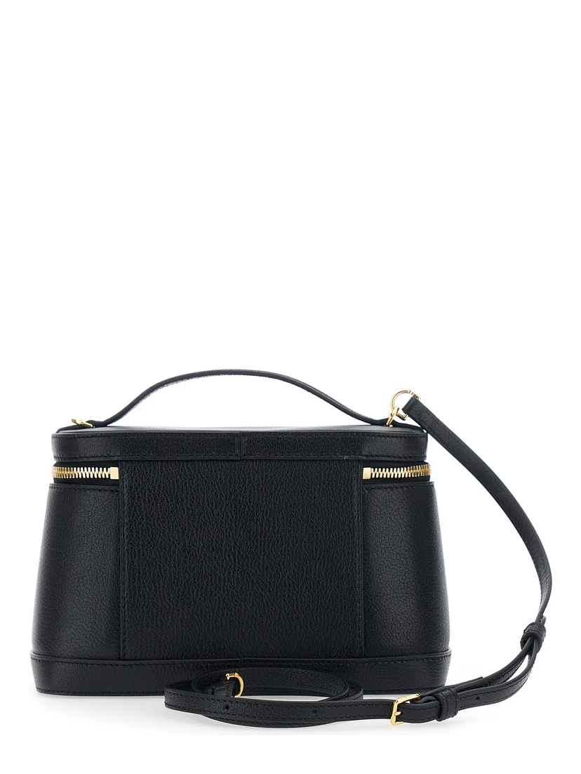 LE PETIT VANITY with leather details and black unisex color