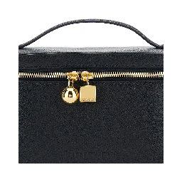 LE PETIT VANITY with leather details and black unisex color