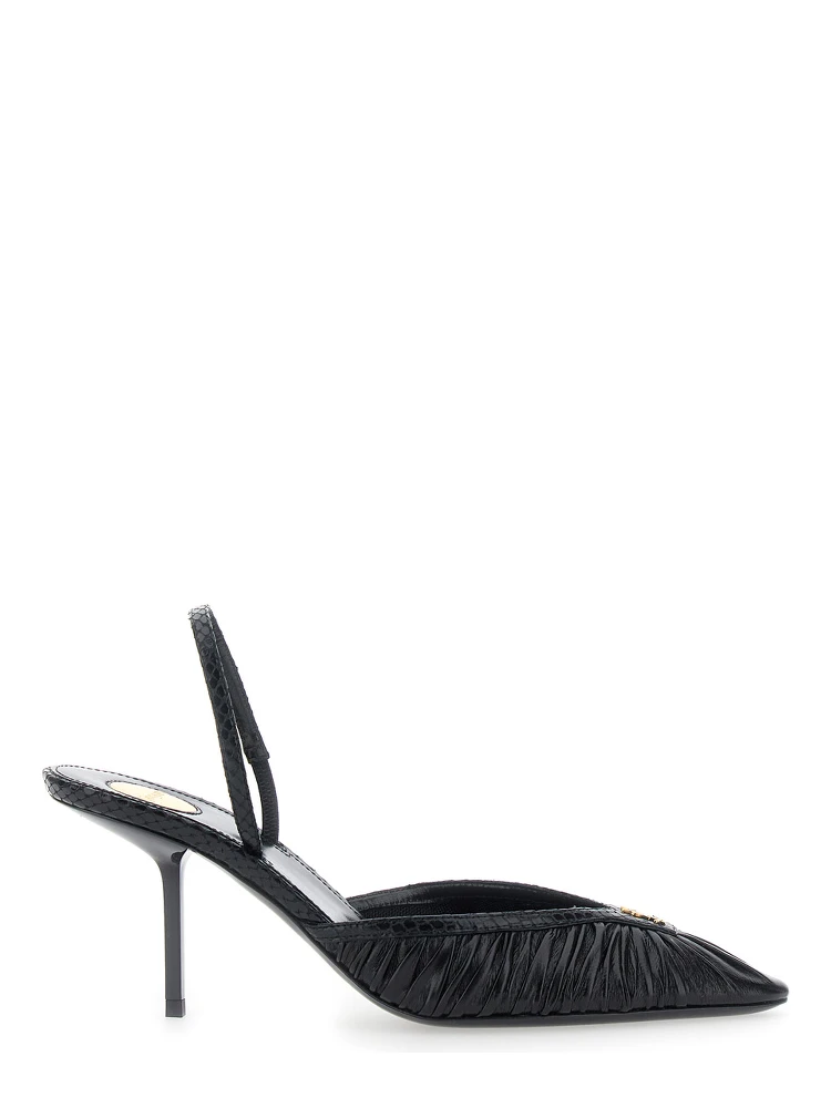 FOLIE 75 SLINGBACK PUMP EMBOSSED PYTHON