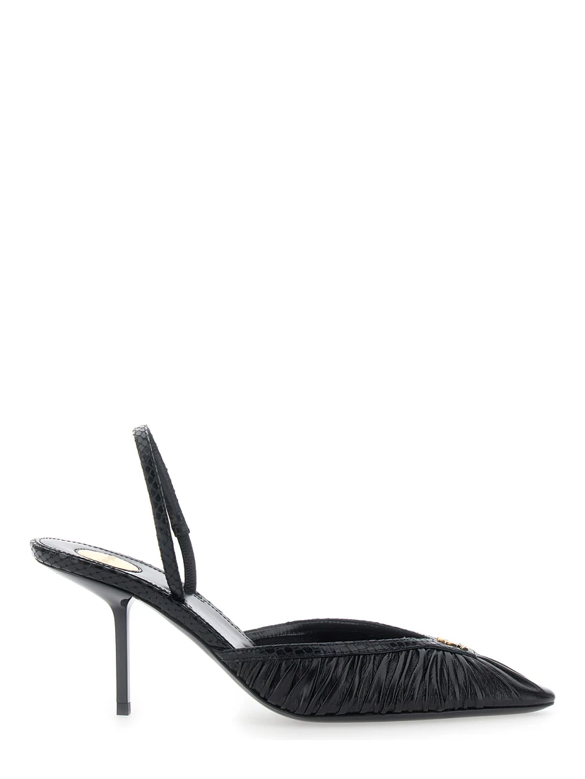 FOLIE 75 SLINGBACK PUMP EMBOSSED PYTHON
