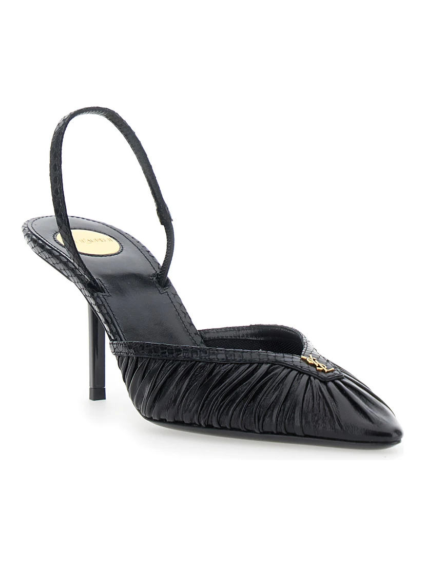 FOLIE 75 SLINGBACK PUMP EMBOSSED PYTHON