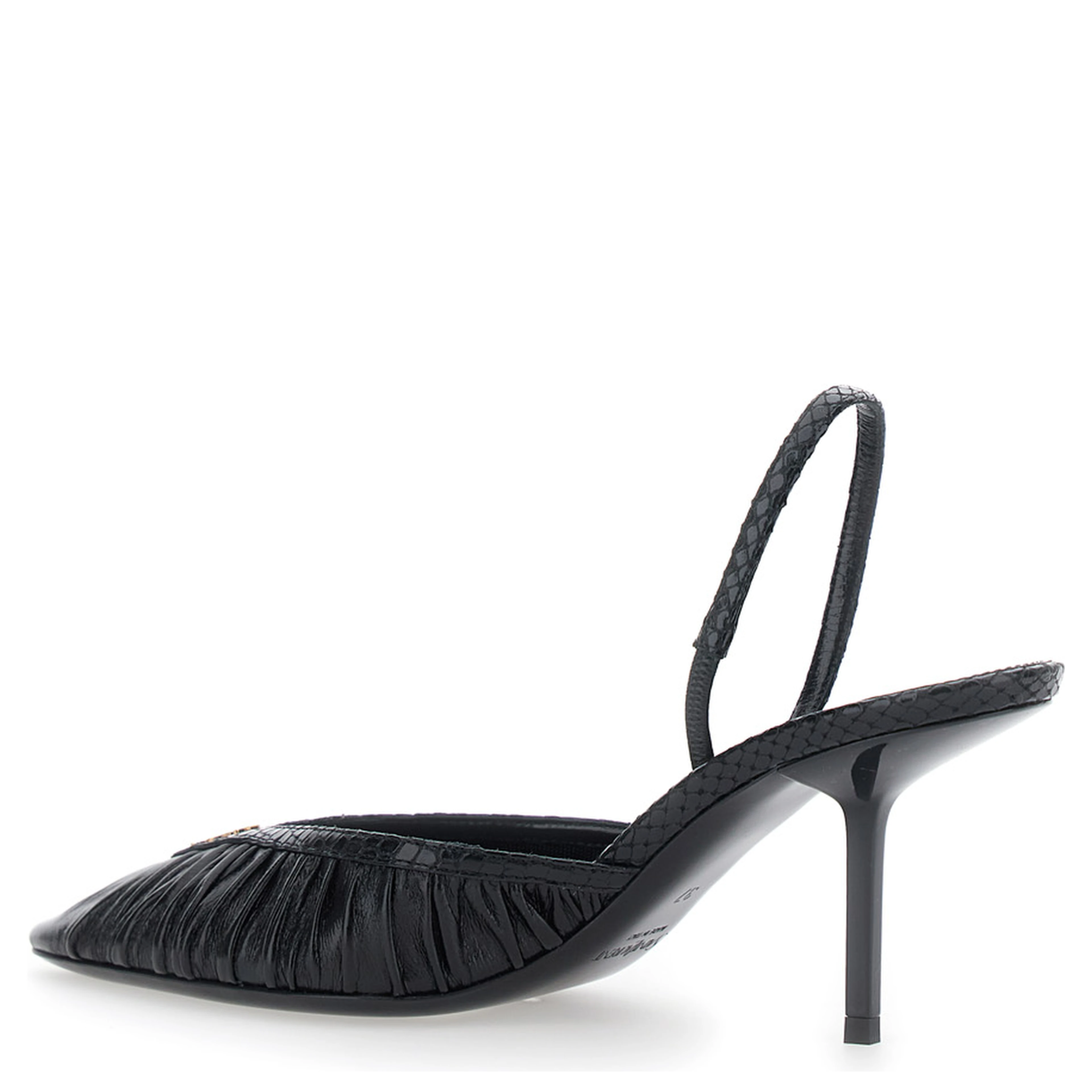 FOLIE 75 SLINGBACK PUMP EMBOSSED PYTHON