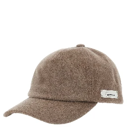 THE HORSEBIT CAP is a cotton visor hat in brown for unisex