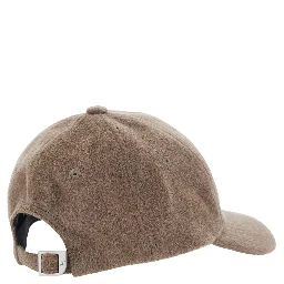 THE HORSEBIT CAP is a cotton visor hat in brown for unisex
