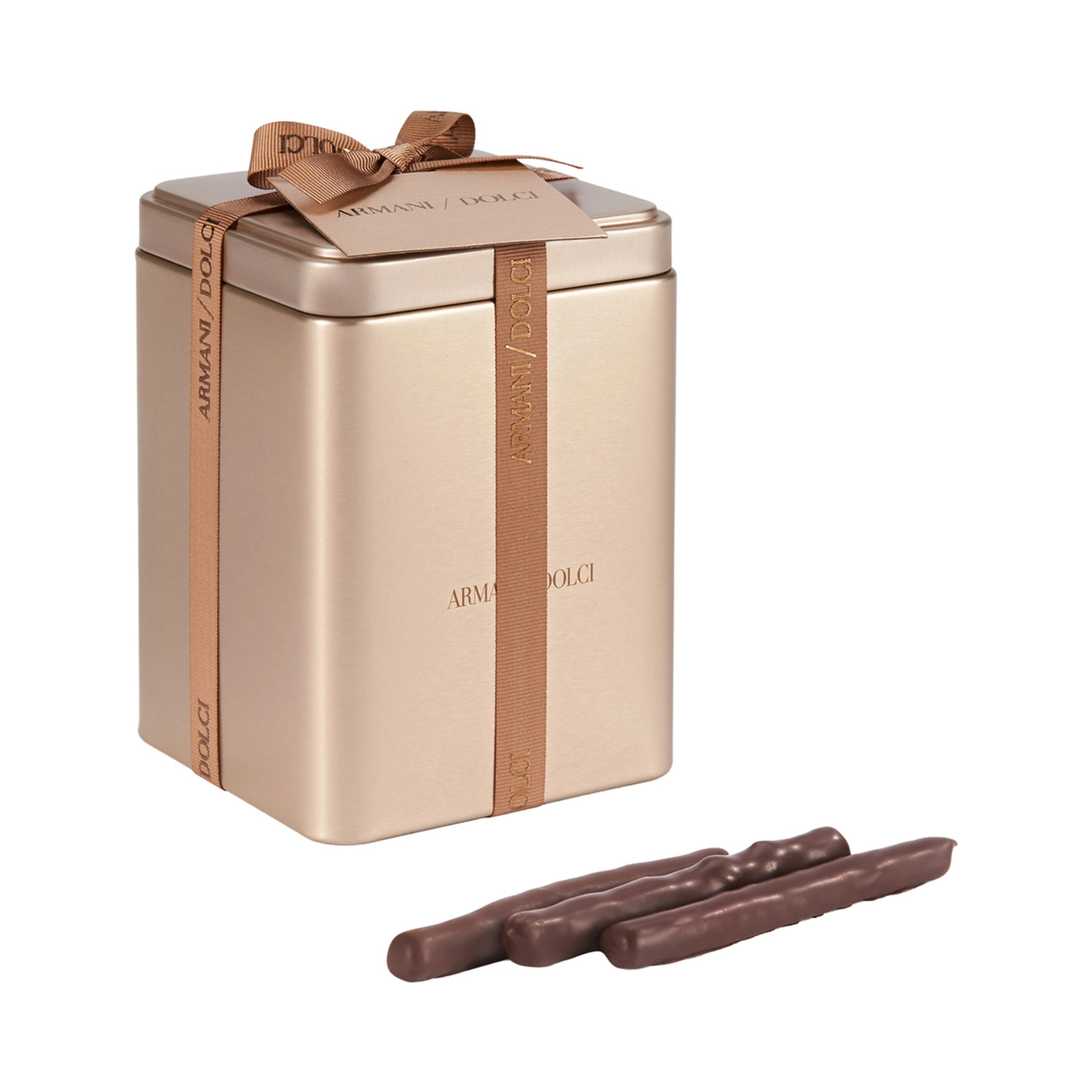 DARK CHOCOLATE COVERED ORANGE PEELS in tin with dark chocolate and orange Multicolor unisex