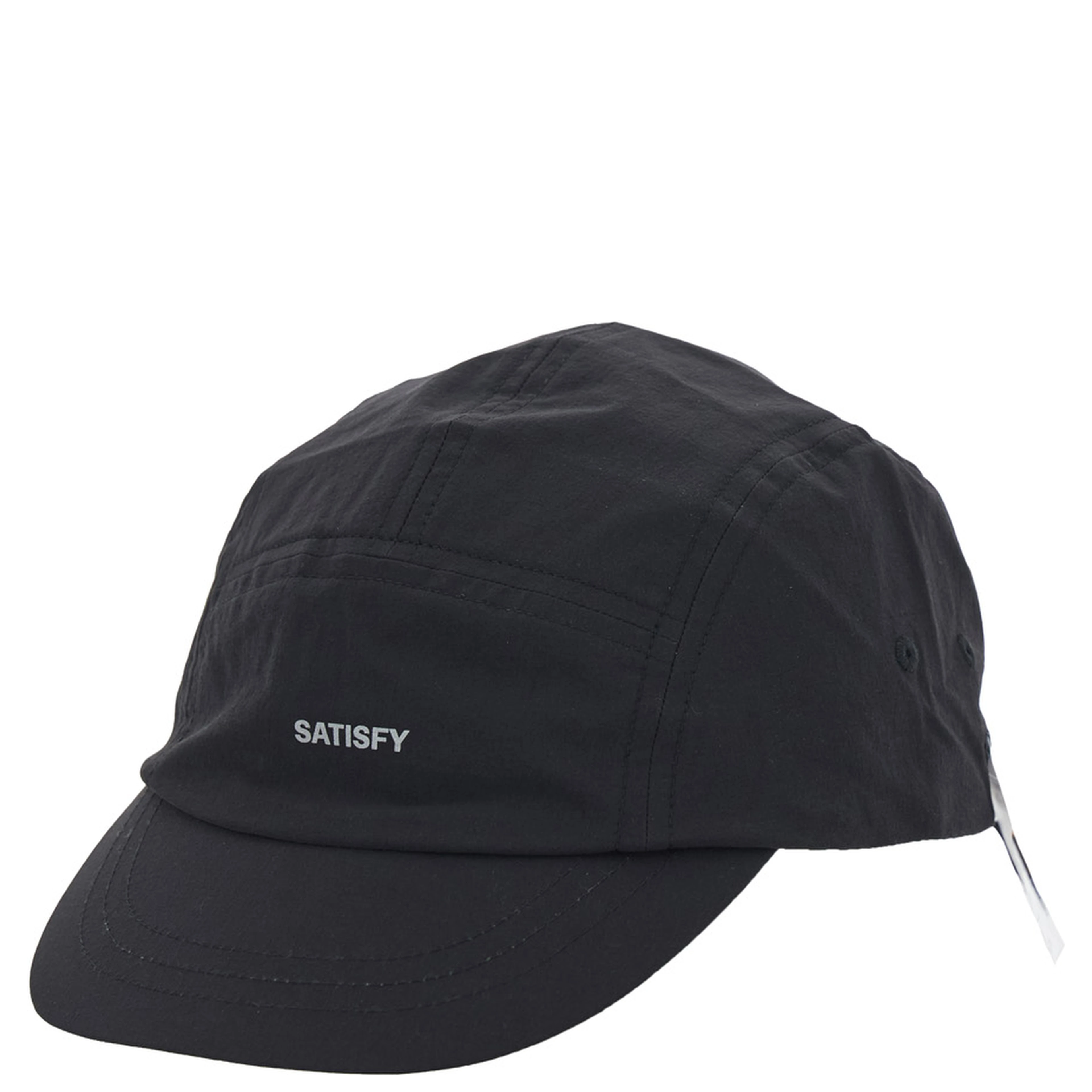 SATISFY PeaceShell Cordura Trail Cap with visor in black Tech Fabric unisex