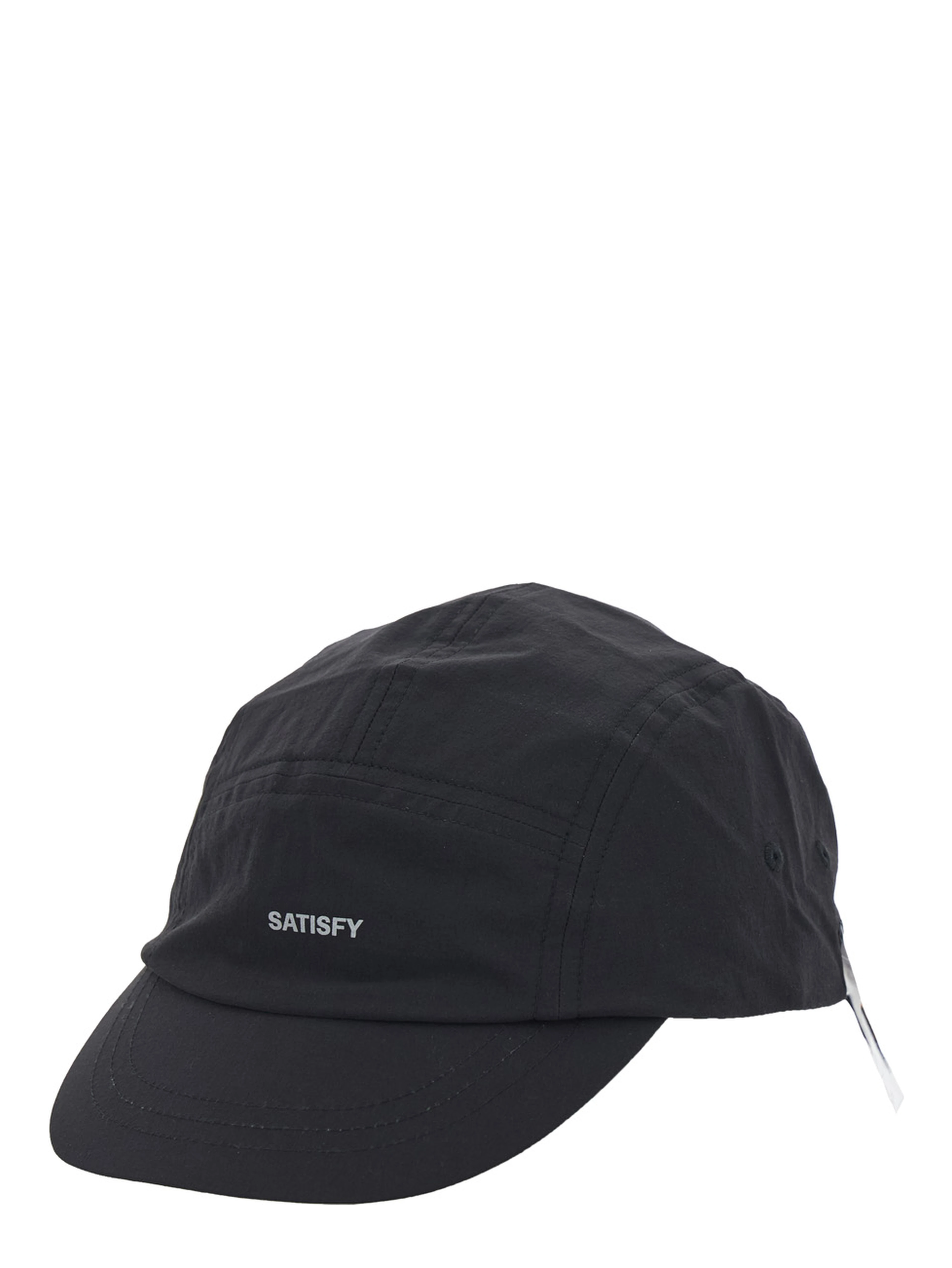 SATISFY PeaceShell Cordura Trail Cap with visor in black Tech Fabric unisex