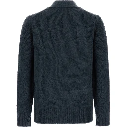 CARDIGAN BUTTONS with collar and long sleeves in wool, acrylic, polyamide and elastane, gray, women