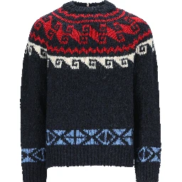MONCLER GRENOBLE Sweaters Blue