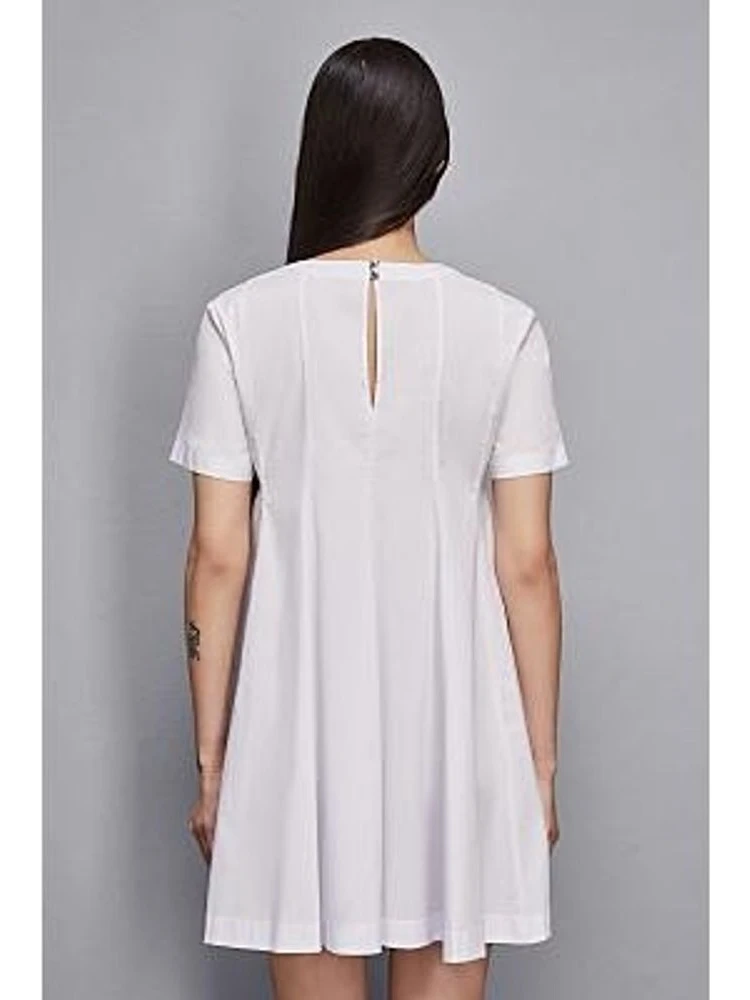 White Cotton Casual Dress alternative