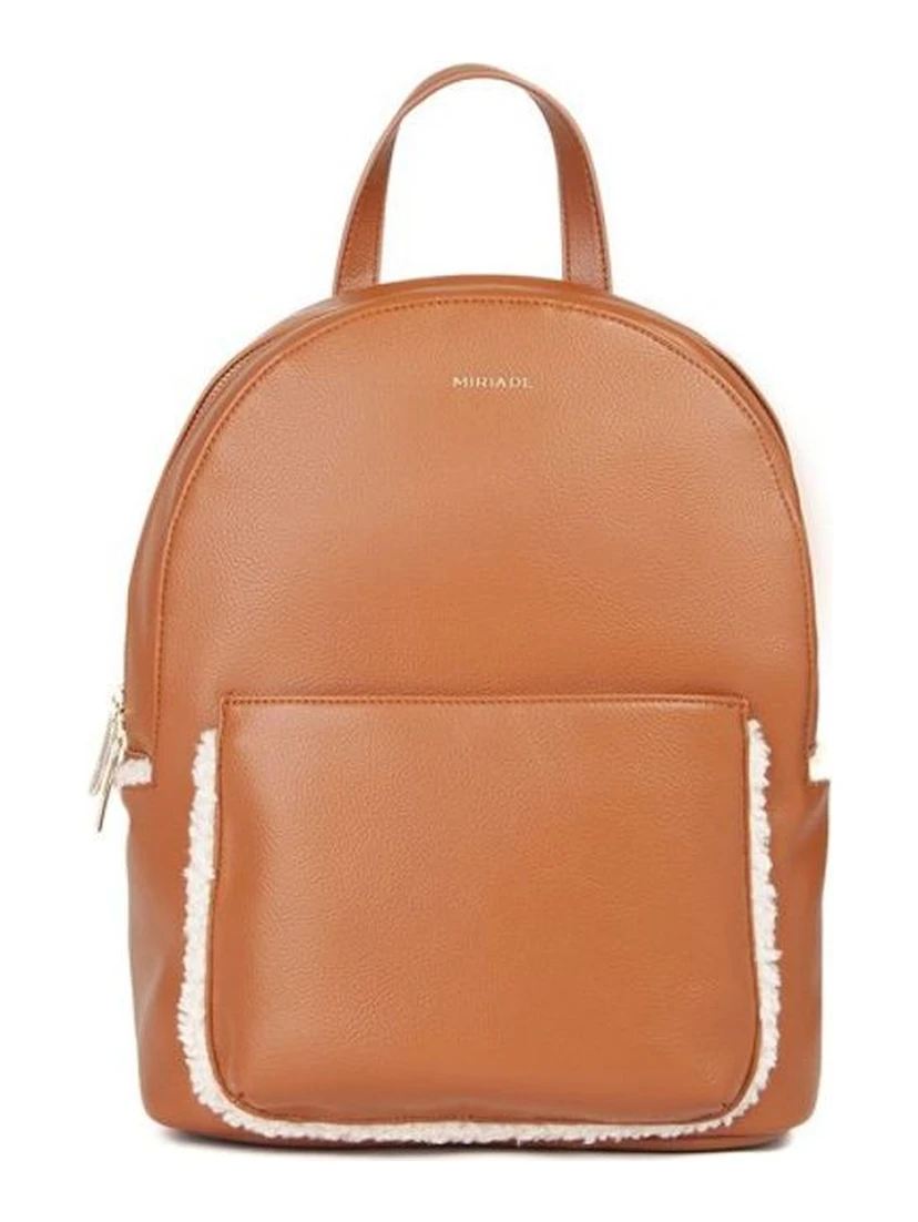 Brown Polyethylene Backpack