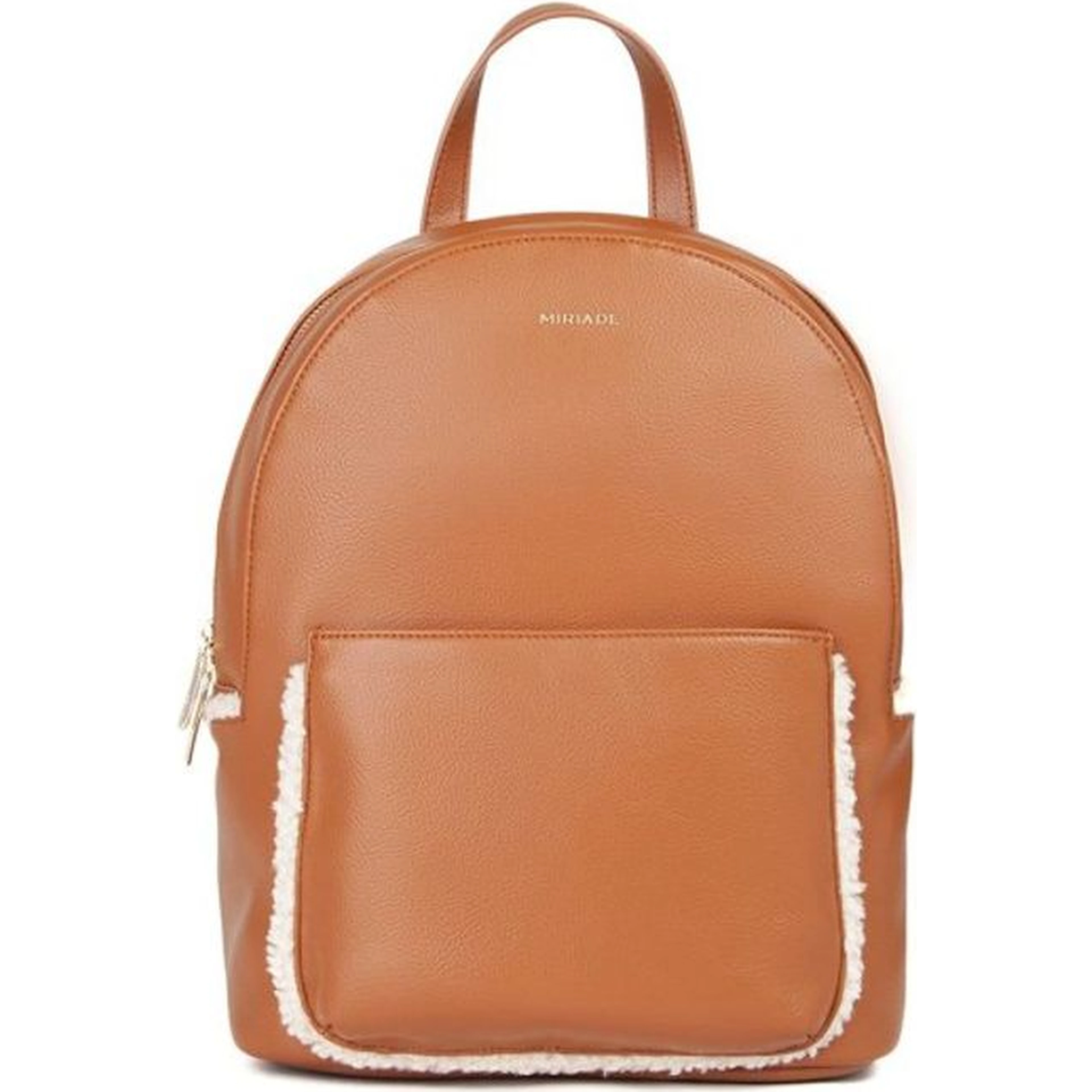 Brown Polyethylene Backpack