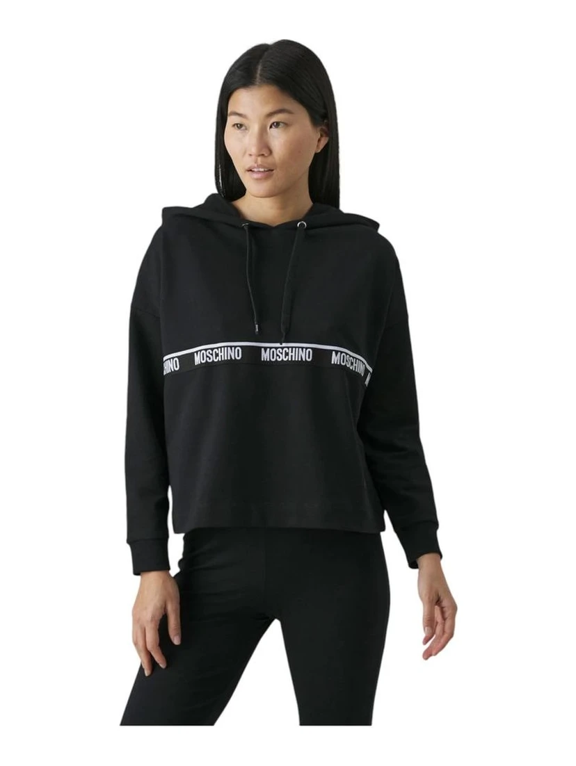 Black Cotton Sweatshirt