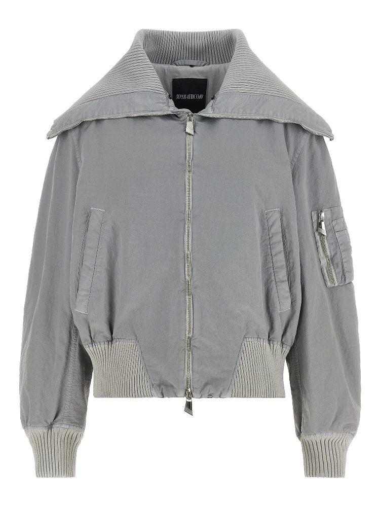 Gray Polyamide Bomber alternative