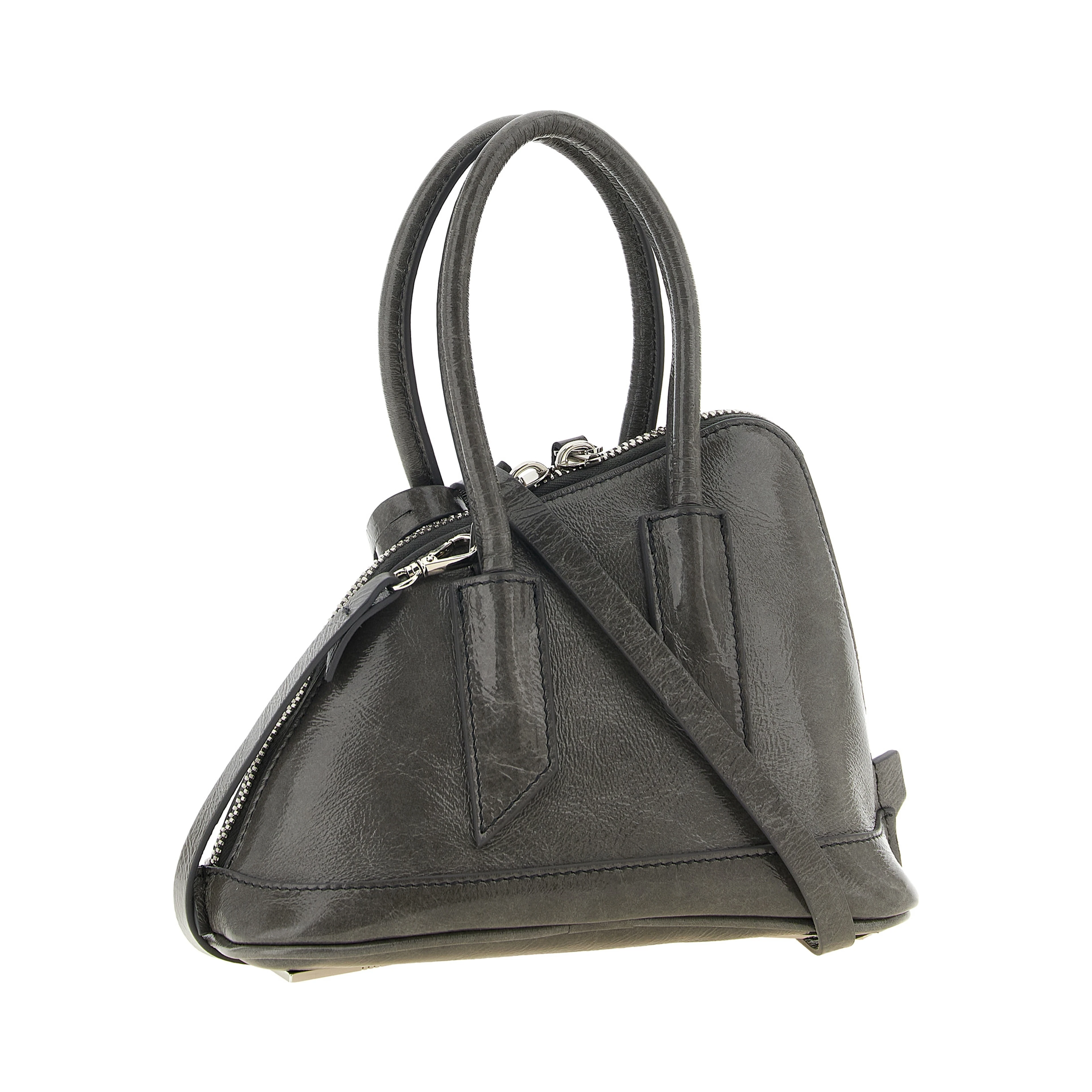 Gray Calfskin Handbag