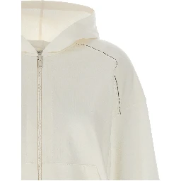 White Cotton Hoodie