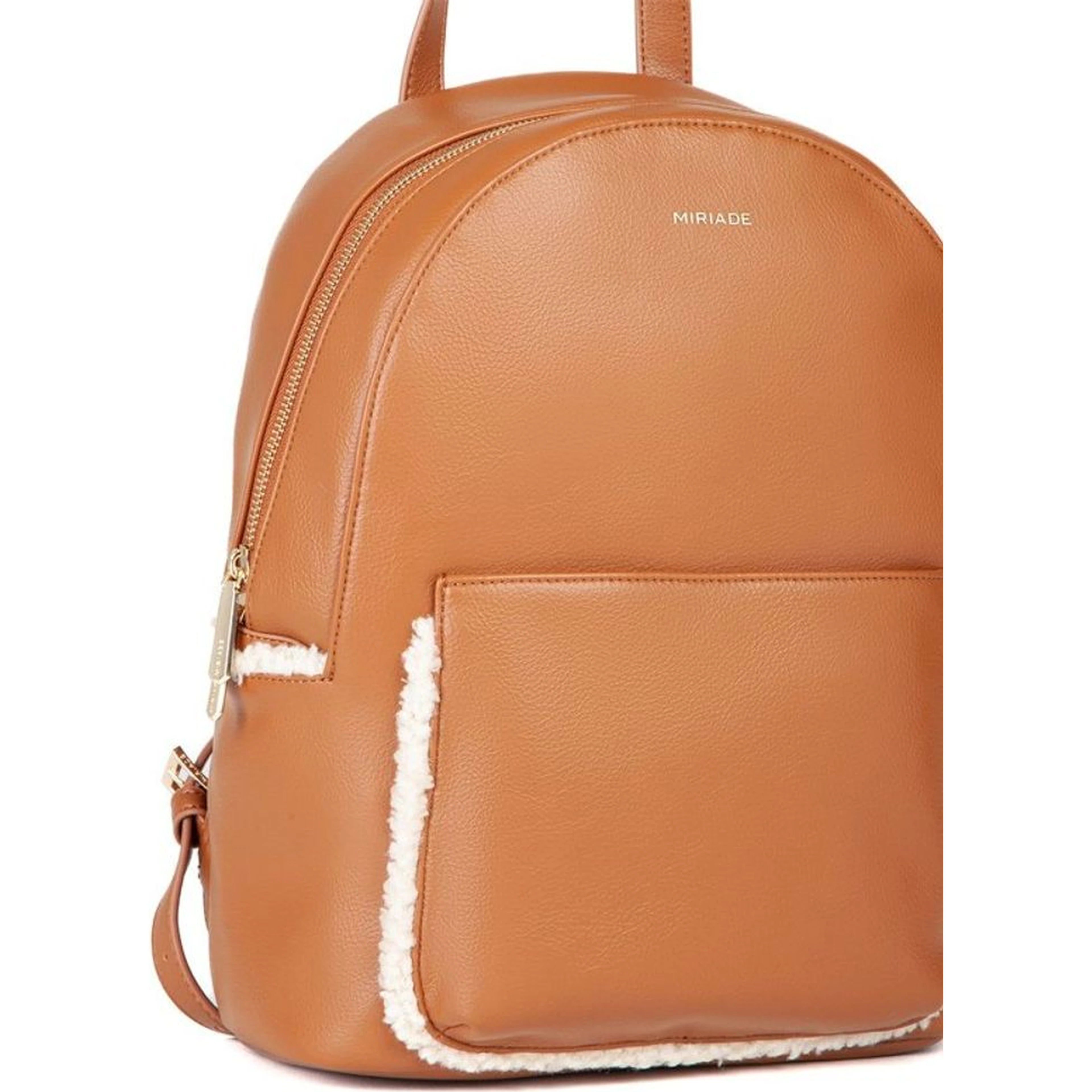 Brown Polyethylene Backpack