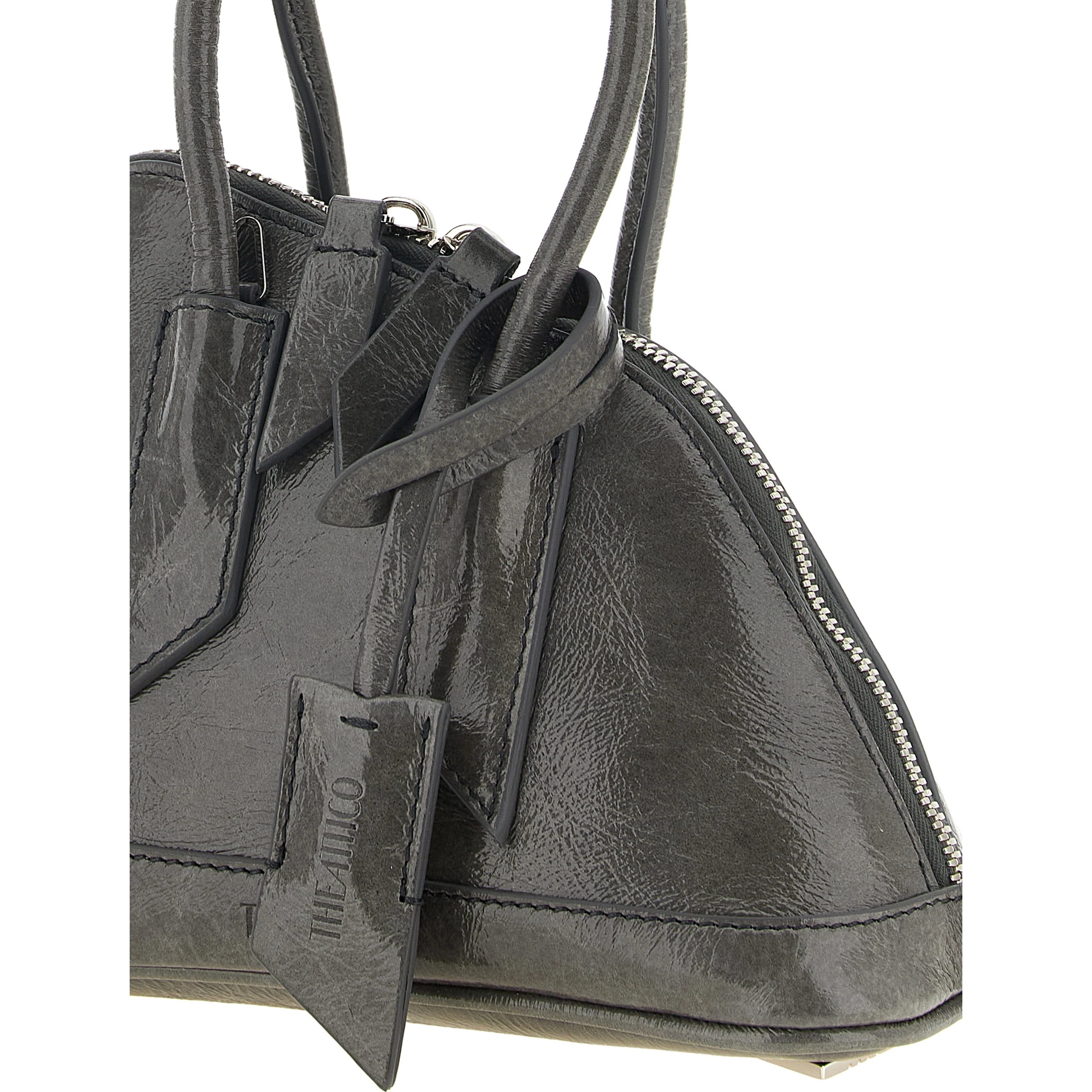 Gray Calfskin Handbag