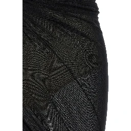 Black Polyamide Midi Dress