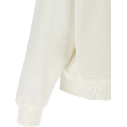White Cotton Hoodie