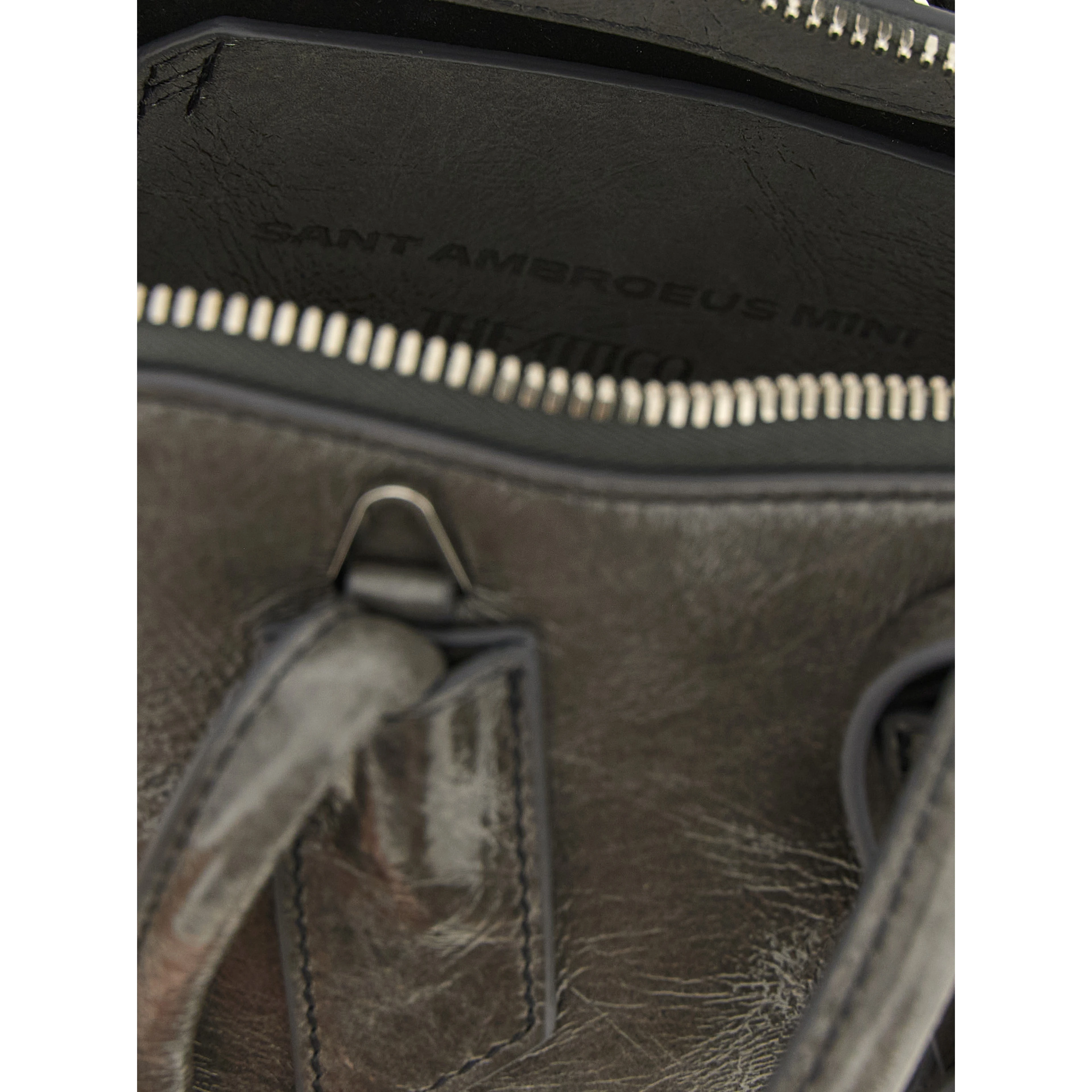 Gray Calfskin Handbag