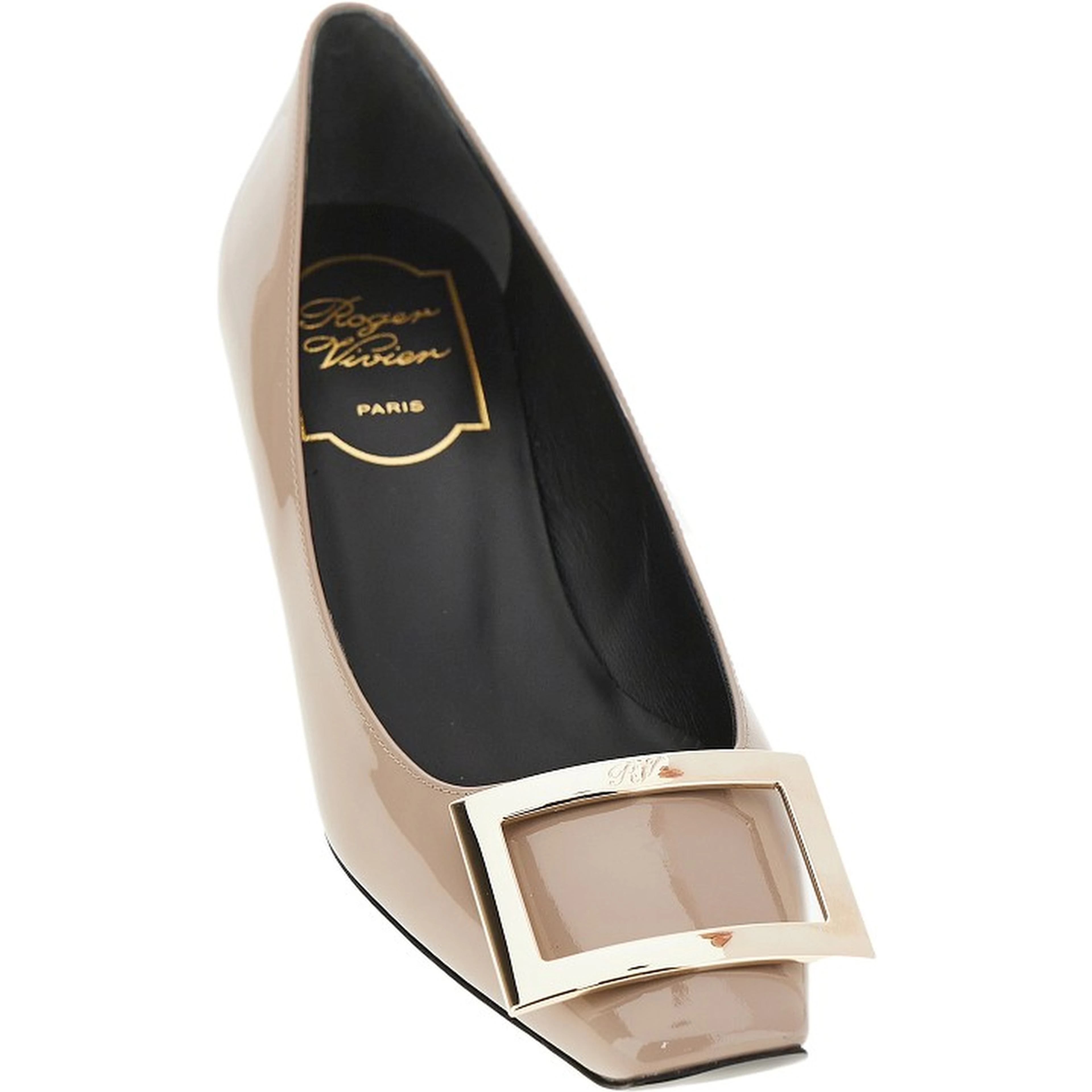 'Trompette' patent leather pumps