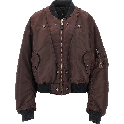 Reversible padded bomber jacket