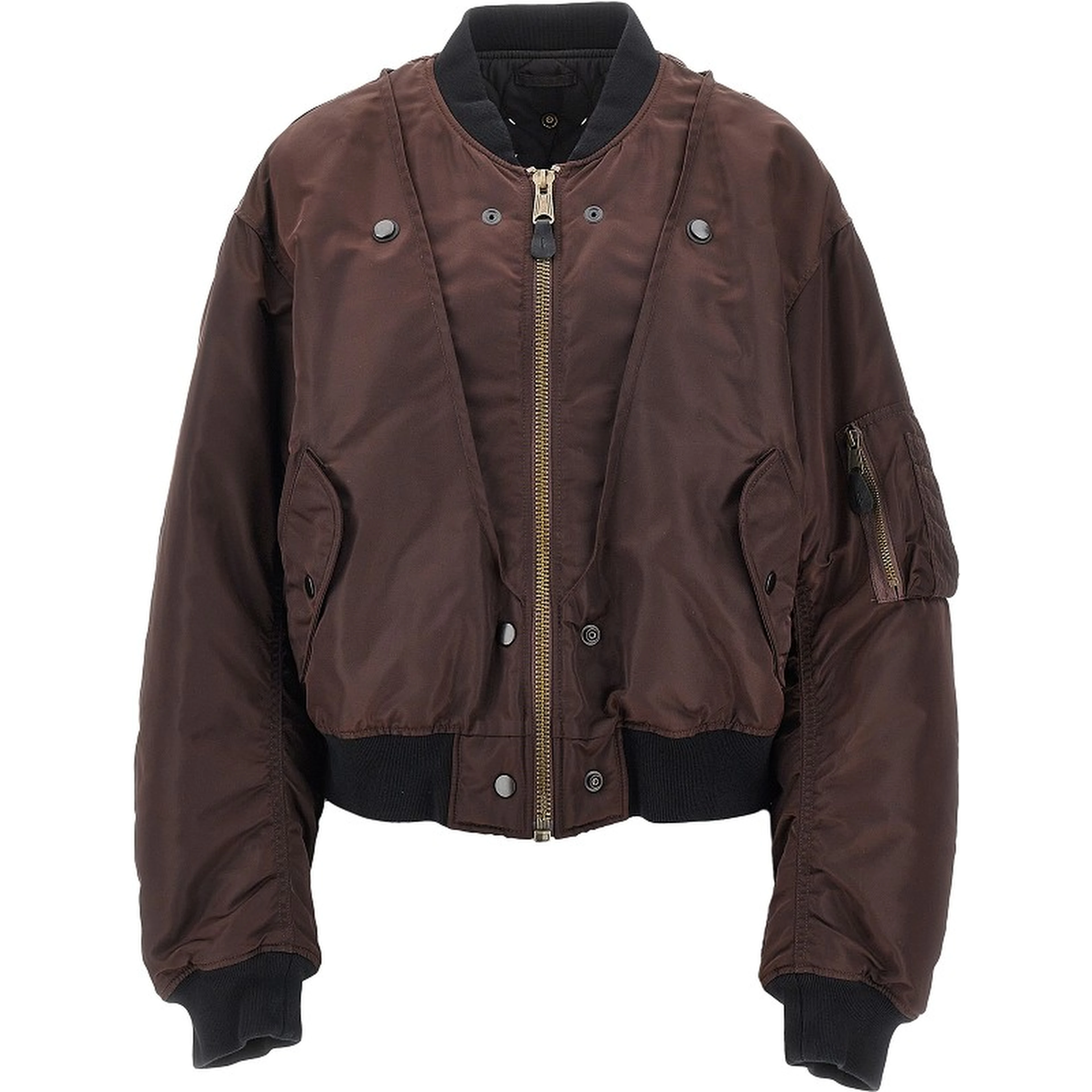 Reversible padded bomber jacket