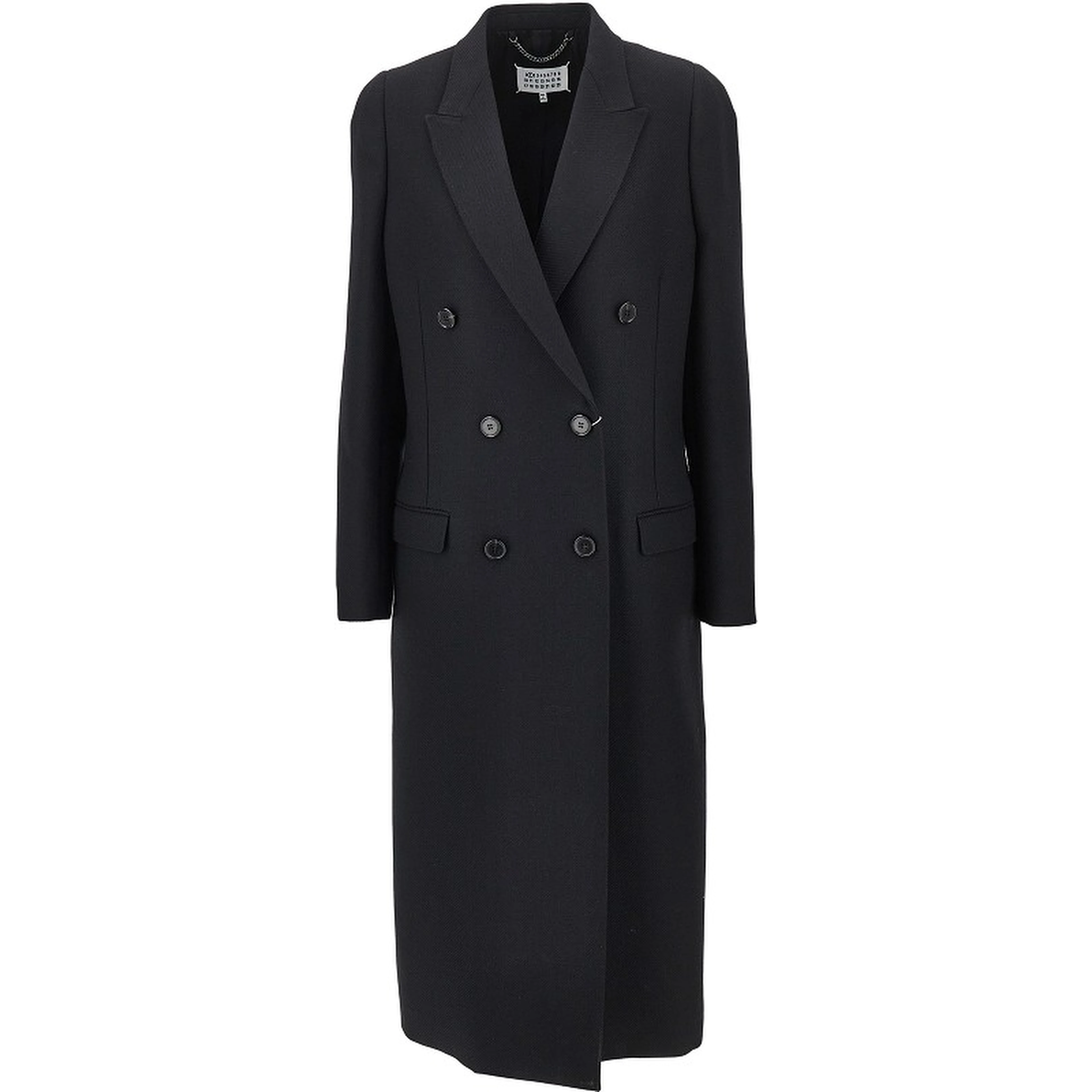 'Stockman Shoulder' long wool coat