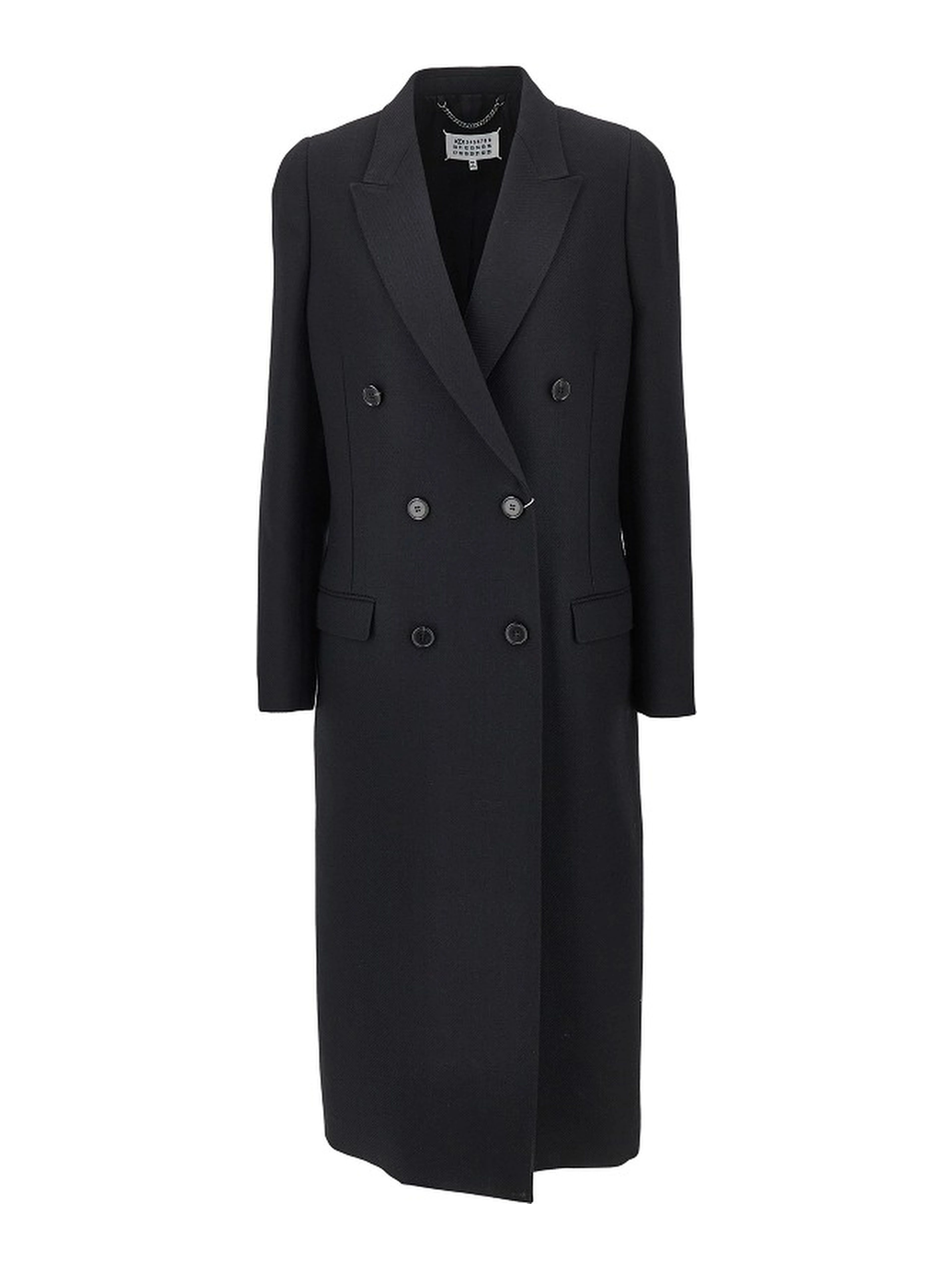 'Stockman Shoulder' long wool coat