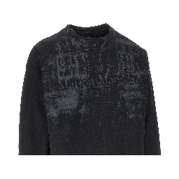 Logo print oversized crewneck sweatshirt