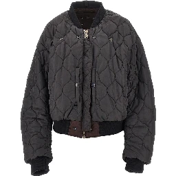 Reversible padded bomber jacket
