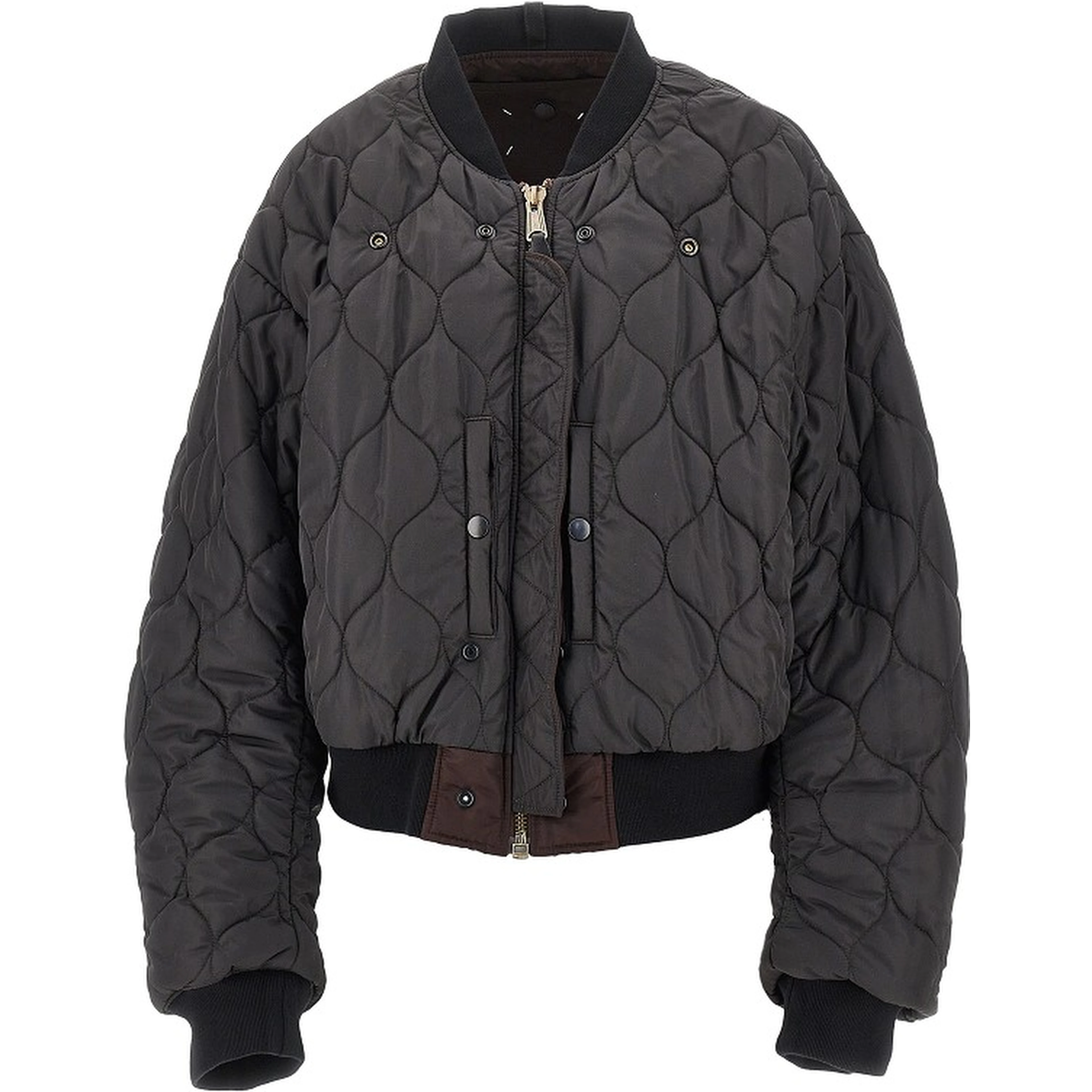Reversible padded bomber jacket