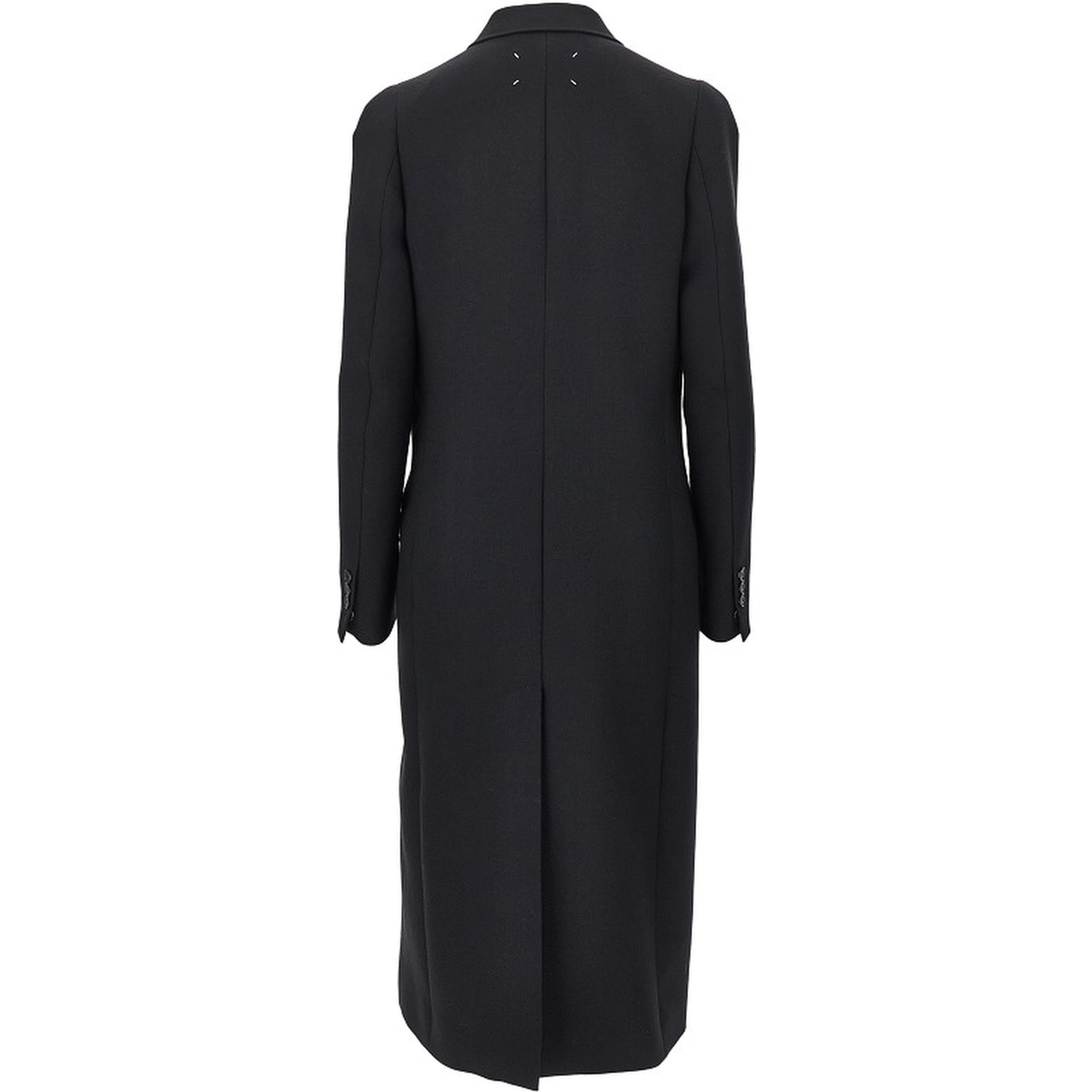 'Stockman Shoulder' long wool coat