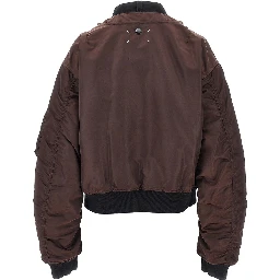 Reversible padded bomber jacket