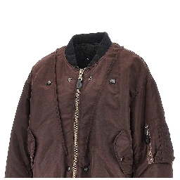 Reversible padded bomber jacket