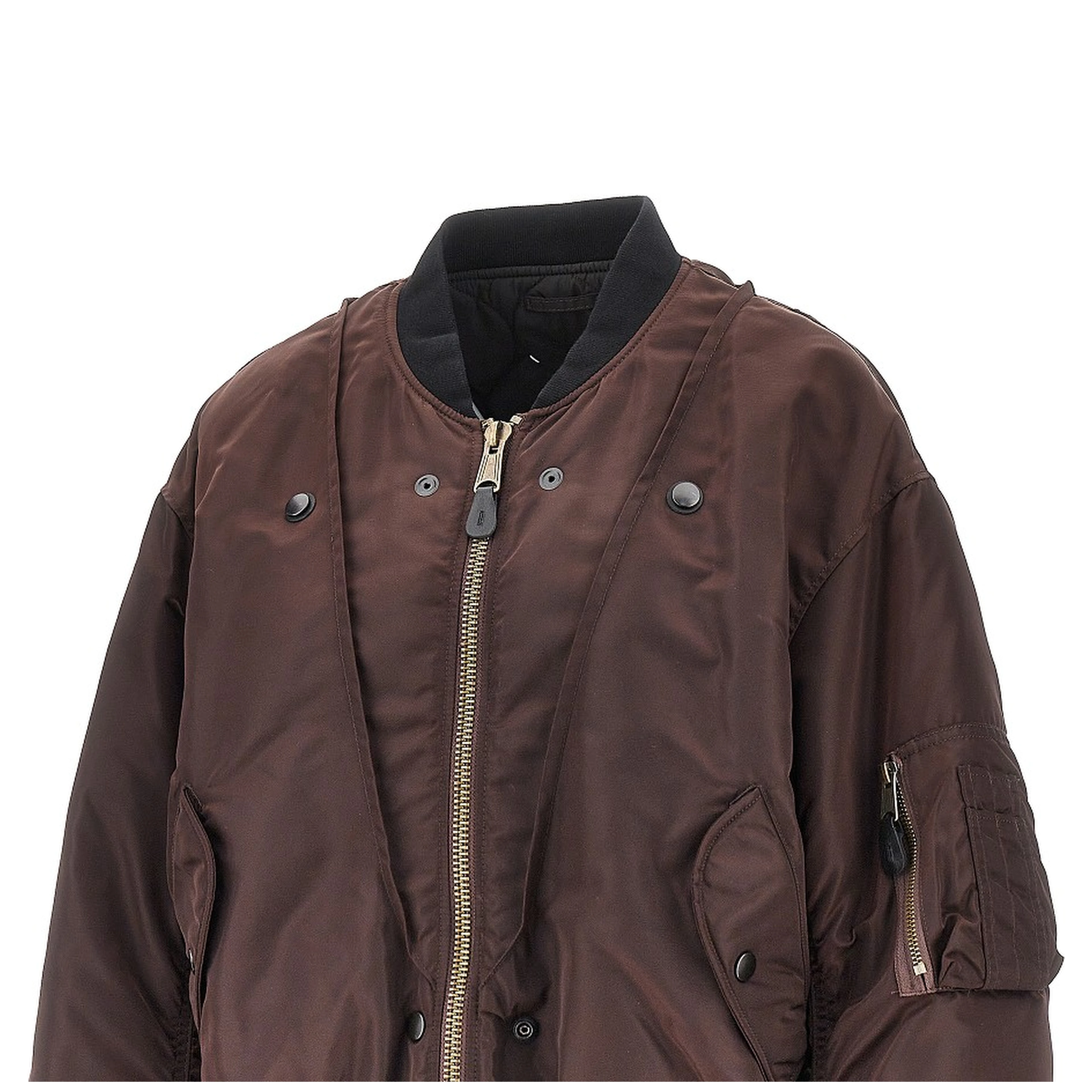 Reversible padded bomber jacket