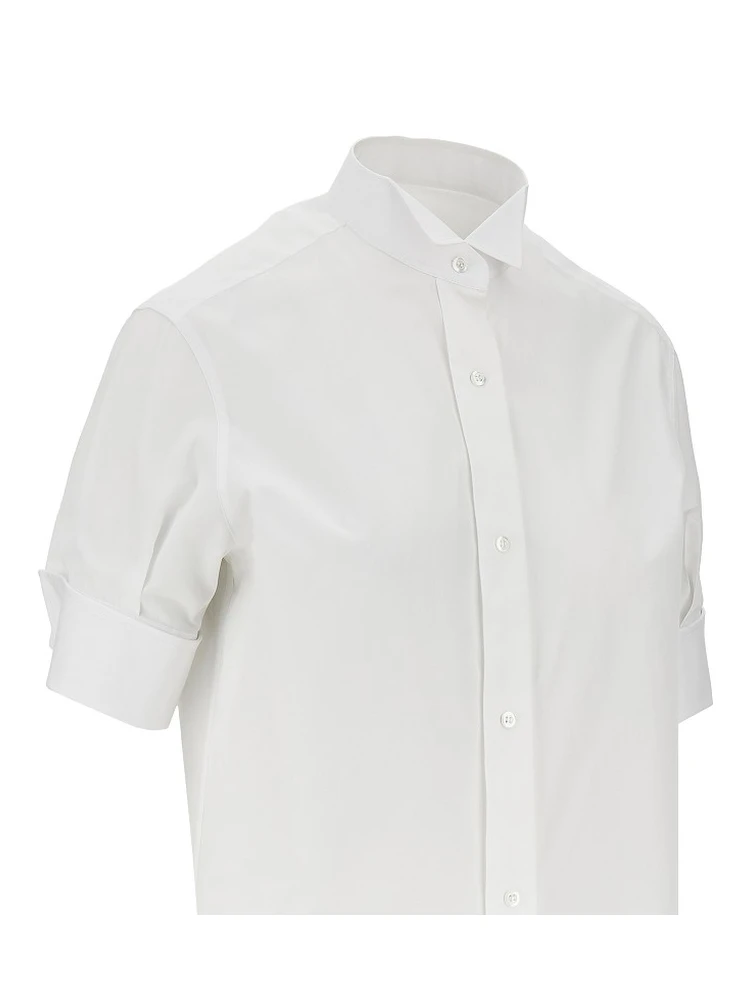 Cotton poplin short-sleeved shirt alternative