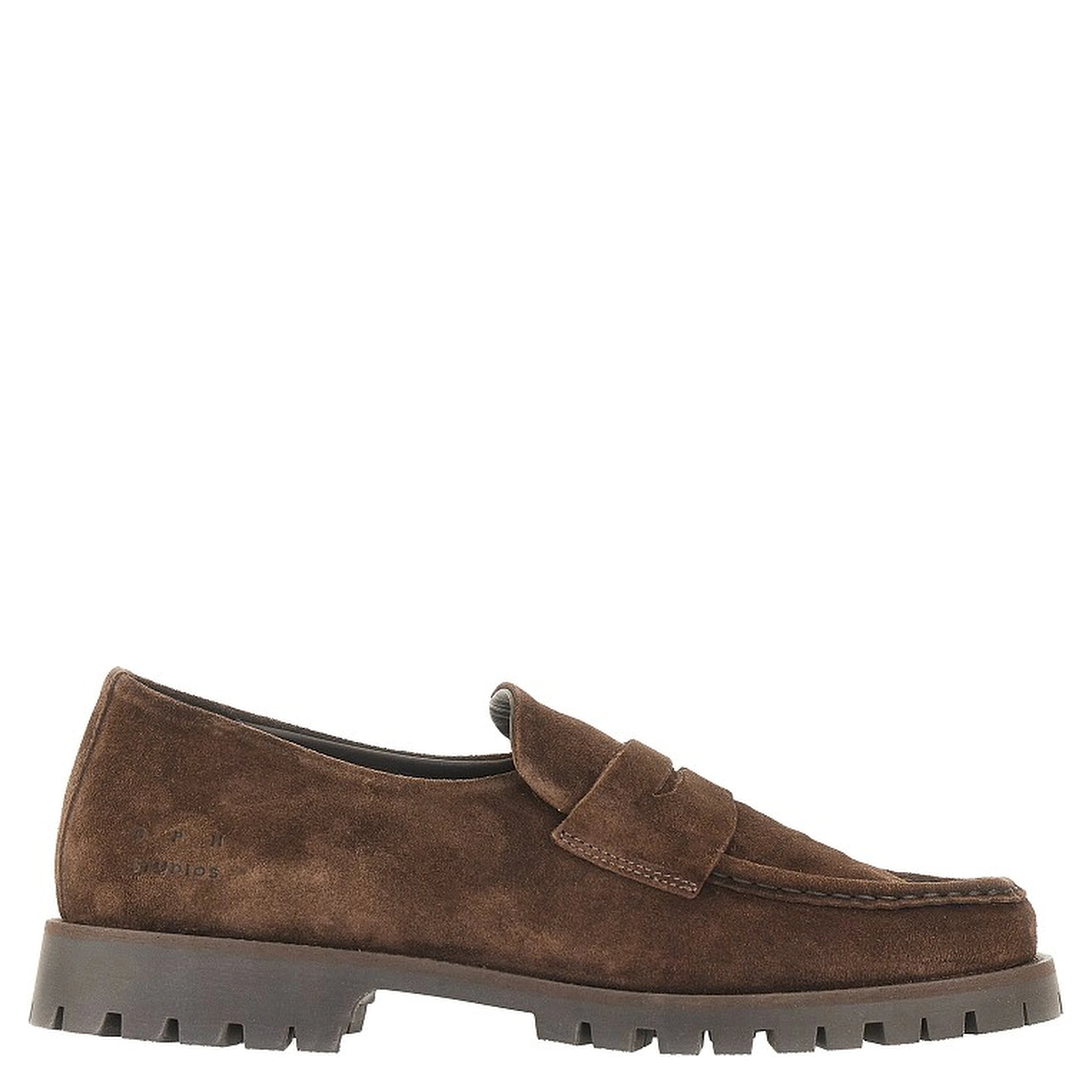 Suede leather loafers