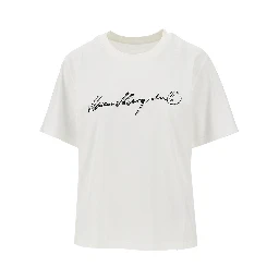 Calligraphic print T-shirt